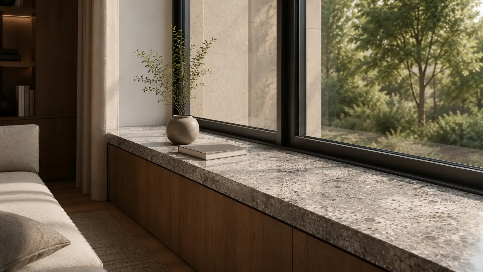 Wizualizacja parapetów granitowych w nowoczesnej architekturze